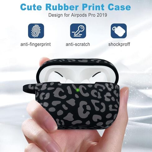 حافظة Airpods Pro من السيليكون، غطاء معصم Apple Airpod Pro مطرز من Wonjury للفتيات والنساء، حافظة من السيليكون لحافظة الشحن اللاسلكي AirPod Pro مع سلسلة مفاتيح سوار (أرجواني فاتح) in Kuwait