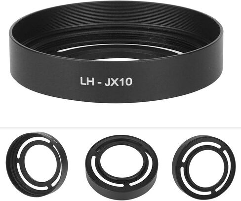Hollow Metal Lens Hood - Compact Lens Hood - Detachable Camera Lens Hood - for X10/X20/X30 Camera(Black) in Saudi Arabia
