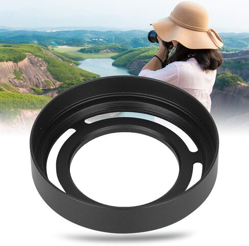 Hollow Metal Lens Hood - Compact Lens Hood - Detachable Camera Lens Hood - for X10/X20/X30 Camera(Black) in Saudi Arabia
