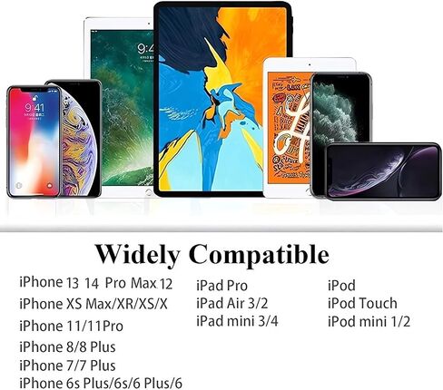 [Apple MFi Certified] iPhone Adapter,2 Pack Headphone Adapter for iPhone, Dual Lightning Audio + Charger Adapter Dongle Cable Splitter Compatible with iPhone 14/14 Pro Max/13/12/11/SE/X/XS/8/7/6/5 in Kuwait