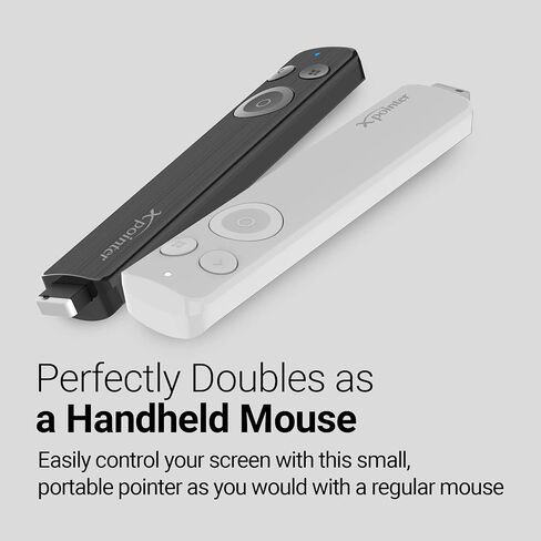X-Image Pointer, Wireless Presentation Clicker with Pointer, Usable on All Monitors(LED, LCD), Zooming, Spotlighting, Changing Cursor Style, 2 Batteries Include (Black) in Saudi Arabia