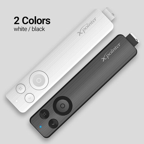 X-Image Pointer, Wireless Presentation Clicker with Pointer, Usable on All Monitors(LED, LCD), Zooming, Spotlighting, Changing Cursor Style, 2 Batteries Include (Black) in Saudi Arabia