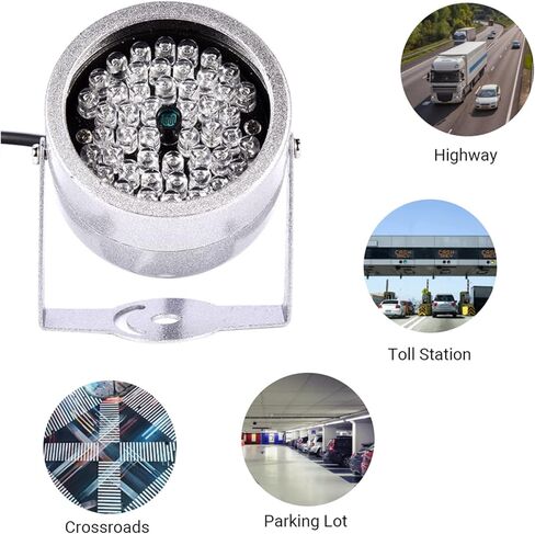 IR Illuminator, 48 LED IR Illuminator Security Lights Infrared Illuminator Waterproof Infrared Night Vision CCTV Infrared Flood Lights for Security CCTV Camera in Saudi Arabia