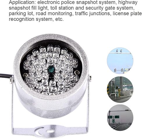 IR Illuminator, 48 LED IR Illuminator Security Lights Infrared Illuminator Waterproof Infrared Night Vision CCTV Infrared Flood Lights for Security CCTV Camera in Saudi Arabia