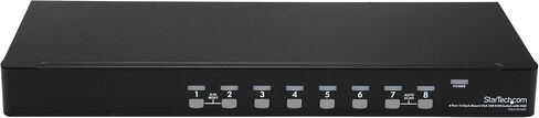 StarTech Port 1U Rack Mount DVI USB KVM Switch Kit, اسود 8 port VGA in Kuwait