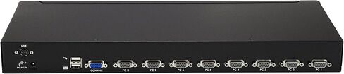 StarTech Port 1U Rack Mount DVI USB KVM Switch Kit, اسود 8 port VGA in Kuwait