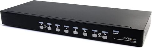 StarTech Port 1U Rack Mount DVI USB KVM Switch Kit, اسود 8 port VGA in Kuwait