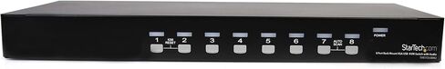 StarTech Port 1U Rack Mount DVI USB KVM Switch Kit, اسود 8 port VGA in Kuwait