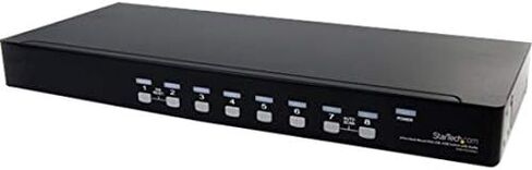 StarTech Port 1U Rack Mount DVI USB KVM Switch Kit, اسود 8 port VGA in Kuwait
