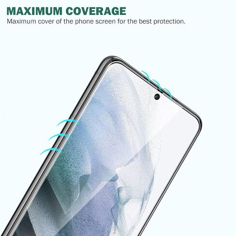 اي جي في شاشة حماية متوافقة مع موبايل سامسونج جالاكسي S21 بلس، 3 قطع، مع اطار سهل التركيب، دعم بصمات الاصابع في الشاشة، خالية من الفقاعات، صديقة للحافظة، غشاء بولي يوريثين حراري مرن عالي الوضوح in Kuwait