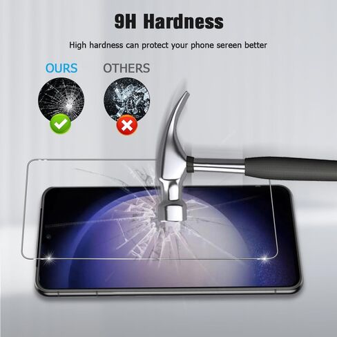 [2+2 حزمة] واقي شاشة Pixel 8 Pro من الزجاج المقسى + واقي عدسة الكاميرا [صلابة 9H] [بصمة إصبع متوافقة] فيلم زجاجي شفاف عالي الدقة لهاتف Google Pixel 8 Pro 5G (6.7 بوصة) in Kuwait