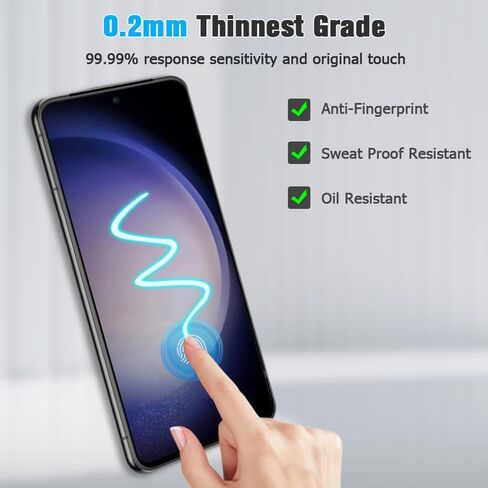 [2+2 حزمة] واقي شاشة Pixel 8 Pro من الزجاج المقسى + واقي عدسة الكاميرا [صلابة 9H] [بصمة إصبع متوافقة] فيلم زجاجي شفاف عالي الدقة لهاتف Google Pixel 8 Pro 5G (6.7 بوصة) in Kuwait