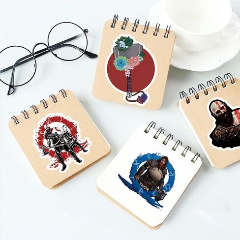 63Pcs God of War II Game Anime Stickers Pack，Halloween Decoration Vinyl Waterproof Stickers for Water Bottle, Laptop, Phone, Skateboard, Scrapbooking, Journaling, Car Decals Gifts for Kids Teens Adults in Kuwait