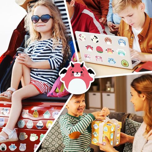 LOVELYLIFE 100pcs Cute Animal Stickers Vinyl Waterproof Stickers for Adults Teens Kids Girls Boys for Journaling Hydroflask Water Bottle Luggage Guitar Skateboard Car Window Bumper Computer Laptop Phone Case Decor (blue-cartoon animal) in Kuwait