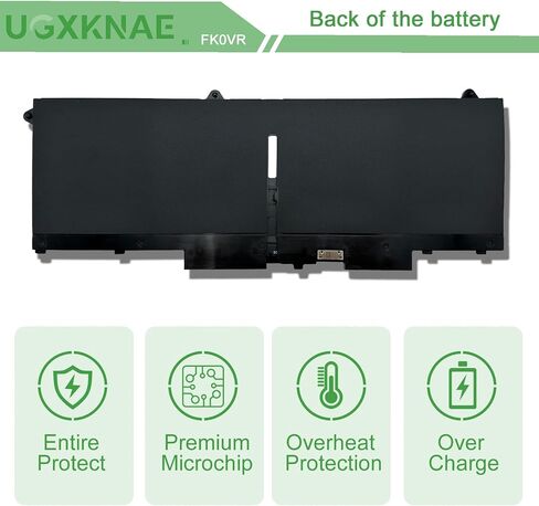 UGXKNAE FK0VR Laptop Battery Replacement for Dell Latitude 5330 7330 7430 7530 P133G P134G P135G Latitude 5330 2-in-1/7330 2-in-1/7430 2-in-1 /Series FKOVR 8H6WD 293F1 01VX5 8P81K 404T8 51R71 PX0GF in Saudi Arabia
