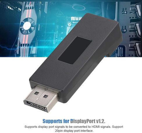 محول فيديو SNOQ DisplayPort، منفذ DisplayPort إلى محول محمول عملي لأجهزة الكمبيوتر المحمول وجهاز العرض للكمبيوتر الشخصي وسطح المكتب وشاشة الكمبيوتر in Kuwait