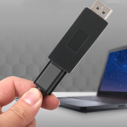 محول فيديو SNOQ DisplayPort، منفذ DisplayPort إلى محول محمول عملي لأجهزة الكمبيوتر المحمول وجهاز العرض للكمبيوتر الشخصي وسطح المكتب وشاشة الكمبيوتر in Kuwait