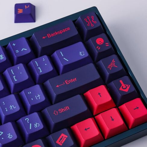 Hyekit PBT Keycaps 158 Keys Laser Keycaps Cherry Profile Dye-Sublimation Custom Keycaps with 6.25U 7U Spacebar for Cherry Gateron MX Switches Mechanical Keyboard US/UK Layouts in Saudi Arabia