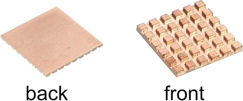 MECCANIXITY Heatsink Kit Pure Copper 20x20x2mm for IC Chip MOS Memory Heat Dissipation with Thermal Pads Pack of 2 in Saudi Arabia