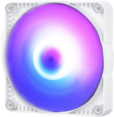 فانتيكس (PH-F120SK_DRGB_PWM_WT01_3P) مروحة SK120 DRGB PWM عبوة من 3 قطع - مروحة 3 × 120 ملم، تصميم تسع شفرات، اضاءة DRGB، حلقات تثبيت مطاطية - ابيض in Kuwait