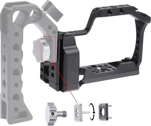 Foto4easy Camera Cage for Canon EOS M5 M50 M50 Mark II Camera,Black in Saudi Arabia