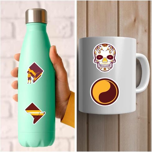 20 Pcs Stickers Packs Commanderz Aesthetic Washingtons Vinyl Decal Colorful Sticker Waterproof for Water Bottle Computer Laptop Luggage Phone Car Skateboard Bumper in Saudi Arabia