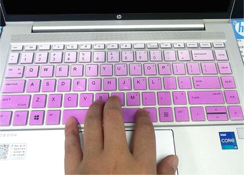 غطاء لوحة مفاتيح من السيليكون متوافق مع HP ProBook 440 445 G5 G6 G7 14 بوصة، HP ProBook x360 440 G1 14 بوصة، HP ProBook 640 G4 G5 14 بوصة، HP ProBook 430 G5 [لا يناسب Probook 430/440/640 G1 G2 G3] (أومبري) أرجواني) in Kuwait