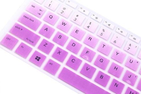 غطاء لوحة مفاتيح من السيليكون متوافق مع HP ProBook 440 445 G5 G6 G7 14 بوصة، HP ProBook x360 440 G1 14 بوصة، HP ProBook 640 G4 G5 14 بوصة، HP ProBook 430 G5 [لا يناسب Probook 430/440/640 G1 G2 G3] (أومبري) أرجواني) in Kuwait