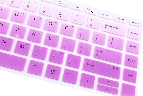 غطاء لوحة مفاتيح من السيليكون متوافق مع HP ProBook 440 445 G5 G6 G7 14 بوصة، HP ProBook x360 440 G1 14 بوصة، HP ProBook 640 G4 G5 14 بوصة، HP ProBook 430 G5 [لا يناسب Probook 430/440/640 G1 G2 G3] (أومبري) أرجواني) in Kuwait