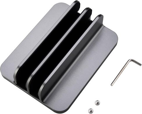 فالوبير حامل لابتوب راسي، حامل مزدوج لسطح المكتب مع قاعدة قابلة للتعديل، يناسب جميع اجهزة ماك بوك/ سيرفيس/ سامسونج/ اتش بي/ ديل/كروم بوك in Kuwait