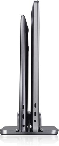 فالوبير حامل لابتوب راسي، حامل مزدوج لسطح المكتب مع قاعدة قابلة للتعديل، يناسب جميع اجهزة ماك بوك/ سيرفيس/ سامسونج/ اتش بي/ ديل/كروم بوك in Kuwait