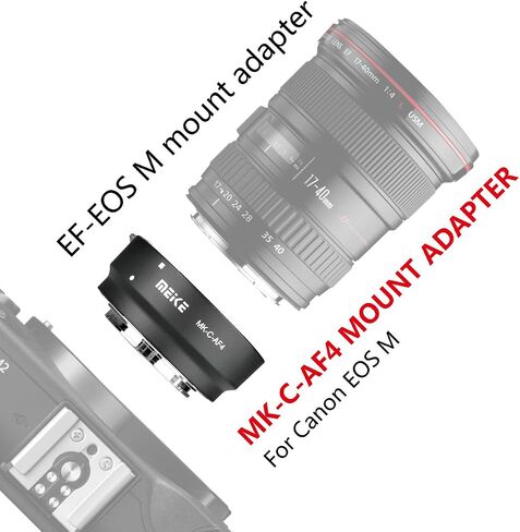 محول ميلي MK-C-AF4 لعدسة كانون اي اف اف اس لكاميرا EOS M EF-M Mirroless in Saudi Arabia