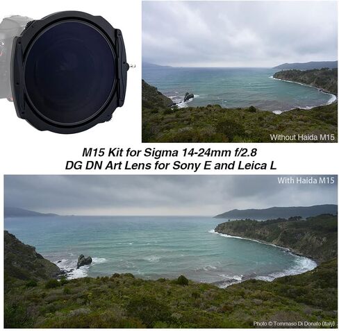 Haida M15 Aluminium Alloy Kit for Sigma 14-24mm f/2.8 DG DN Art Lens for Sony E- for Leica L-Mount in Saudi Arabia