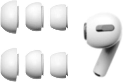 ALXCD Ear Tips Compatible with AirPods Pro & 2nd Gen Earbuds, Small/ Medium/ Large 3 Pairs Silicone Earbud Tips Ear Gel, Fit for AirPods Pro, White S/M/L in Saudi Arabia