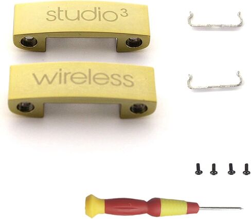 Replacement Headband Metal Folding Hinge Clip Cover Pin Repair Parts Set Compatible with Studio 3 Studio 3.0 Wireless Over-Ear Headphones,Great Fit and Durable(Black) in Kuwait