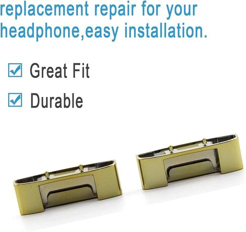 Replacement Headband Metal Folding Hinge Clip Cover Pin Repair Parts Set Compatible with Studio 3 Studio 3.0 Wireless Over-Ear Headphones,Great Fit and Durable(Black) in Kuwait