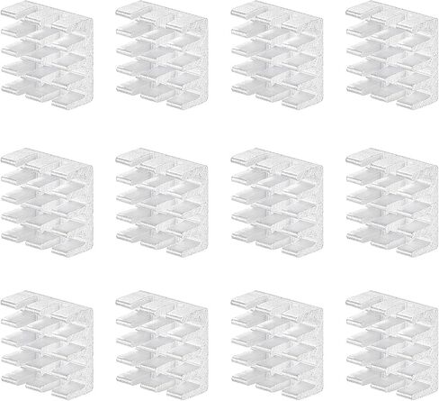 DMiotech 12 Pack 11x11x5mm Aluminum Alloy Radiator Electronic Cooler Radiator with Thermal Paste for MOS and IC Chip in Saudi Arabia