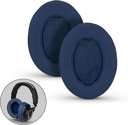 Brainwavz Replacement Earpads for ATH M50X, M50BT, Steelseries Arctis, Pro Wireless & Stealth 600, HyperX Cloud, AKG, SHURE, Philips & Many More Headphones, Memory Foam Ear Pad Cushions, Black Oval in Kuwait