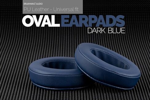 Brainwavz Replacement Earpads for ATH M50X, M50BT, Steelseries Arctis, Pro Wireless & Stealth 600, HyperX Cloud, AKG, SHURE, Philips & Many More Headphones, Memory Foam Ear Pad Cushions, Black Oval in Kuwait