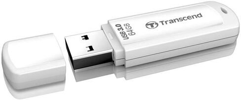 Transcend ‎TS64GJF730 64GB JetFlash 730 USB3.1 Flash Drive, White in Saudi Arabia