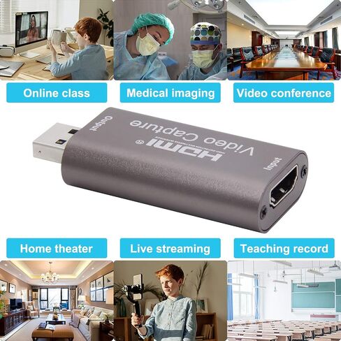 BlueAVS 4K HDMI to USB Capture Card, 1080P@60Hz, Live Streaming & Recording | Plug and Play HDMI Capture for DSLR, Camcorder and Action Cam, Ideal for OBS, Zoom, Live Streaming and Video Calls in Kuwait
