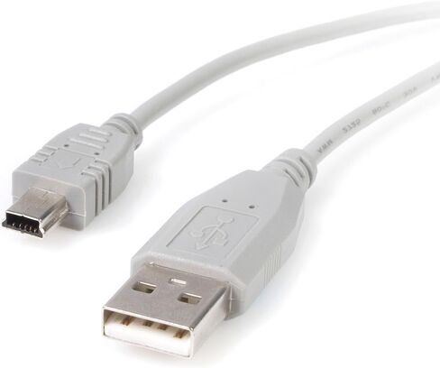 StarTech.com 3 ft. (0.9 m) Right Angle USB to Mini USB Cable - USB 2.0 A to Right Angle Mini B - Black - Mini USB Cable (USB2HABM3RA) in Saudi Arabia