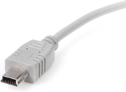 StarTech.com 3 ft. (0.9 m) Right Angle USB to Mini USB Cable - USB 2.0 A to Right Angle Mini B - Black - Mini USB Cable (USB2HABM3RA) in Saudi Arabia