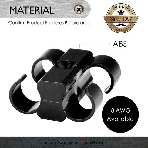 CCD0-4 Dual Cable Clip Clamp Fastening Wire Management 4 Pack (Dual 1/0 Gauge) in Kuwait