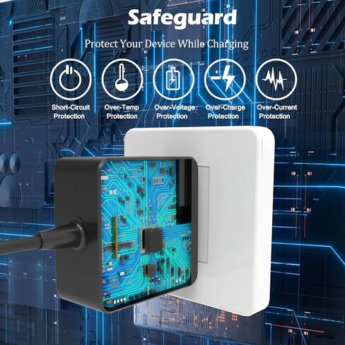 Universal 65W USB C Charger - USB C Laptop Charger 65 watt Type C : for Lenovo/HP/Dell/Steam Stream Steak Deck/Asus/Samsung/Acer/MacBook pro and All Computer or Smart Phone,USB-C AC Power Adapter Cord in Kuwait