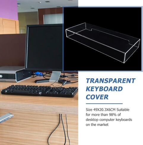 Zerodeko Clear Acrylic Keyboard Cover Protector Anti- cat Keyboard Bridge Protector Cats from Touching Keyboard for Laptop Computer Transparent in Saudi Arabia