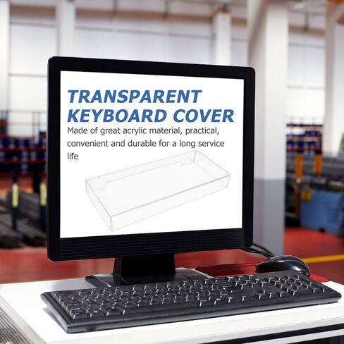 Zerodeko Clear Acrylic Keyboard Cover Protector Anti- cat Keyboard Bridge Protector Cats from Touching Keyboard for Laptop Computer Transparent in Saudi Arabia