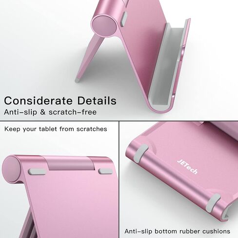 JETech Foldable Tablet Stand for 4-11" Tablets and Phones, Silver in Saudi Arabia