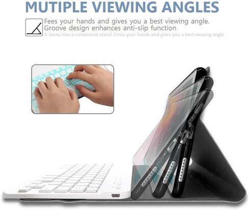 REAL-EAGLE Galaxy Tab A 8.4 2020 Backlit Keyboard Case SM-T307, 7 Color Backlights Detachable Wireless Keyboard Protective Case Cover for Samsung Galaxy Tab A 8.4 Inch 2020 SM-T307/T307U, Wood in Kuwait