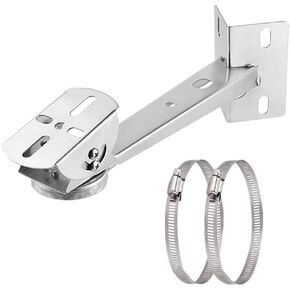 Universal Steel 2-Layer Wall Pole Joint Mount Adaptor, 3-Axis Universal Bracket Adjustable Solid Metal Base Extension Adapter Suitable for CCTV Security Cameras(Double-deck Universal Mount) in Kuwait